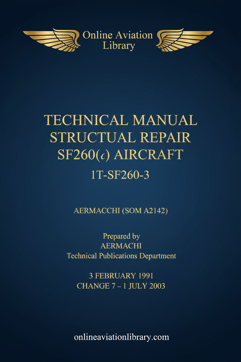 SF-260 Structural Repair Manual Cover