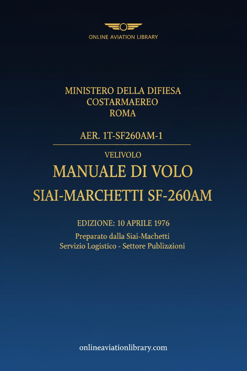 SF-260AM Flight Manual Cover