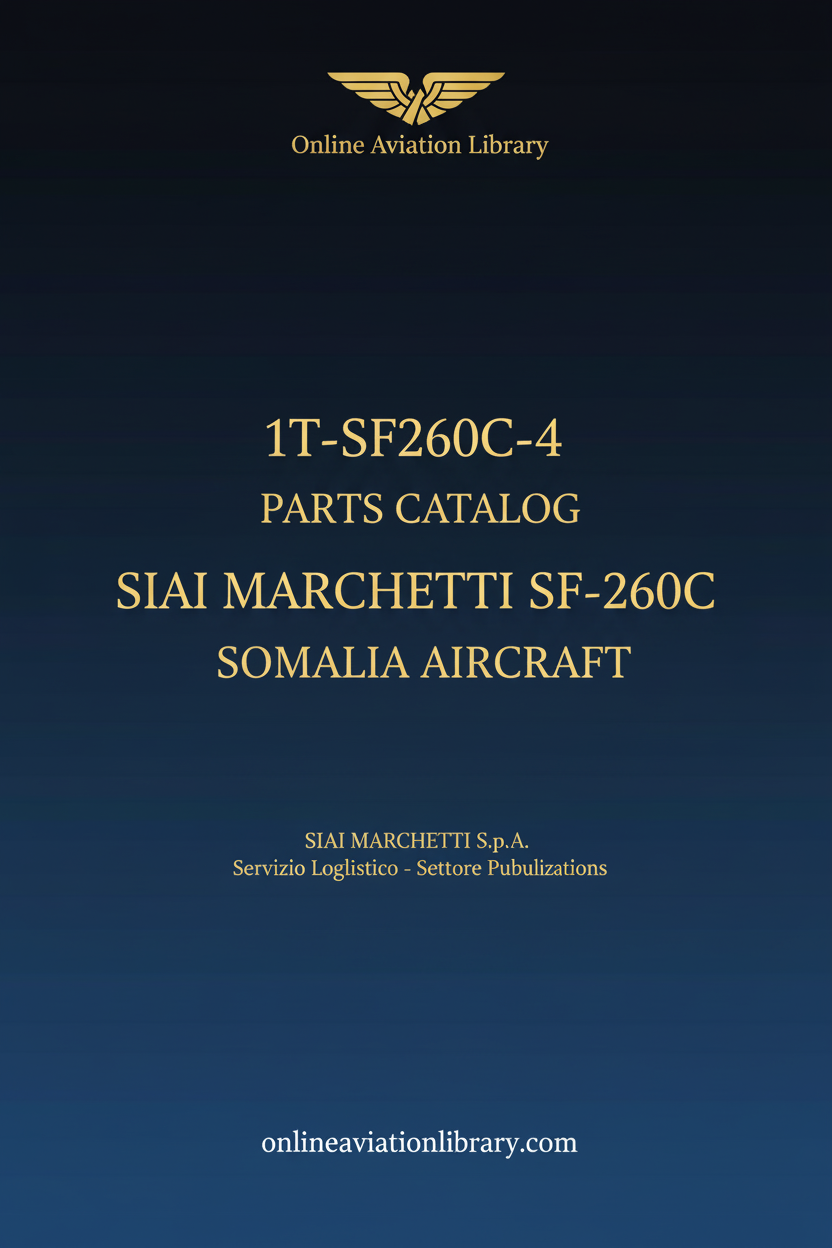 SF-260C Parts Catalog Somalia Aircraft Cover