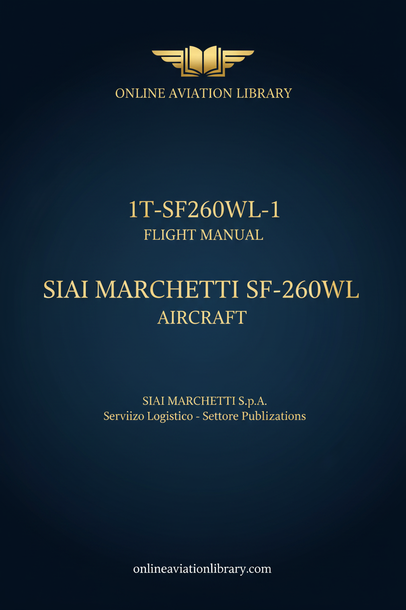 SF-260WL Flight Manual Cover
