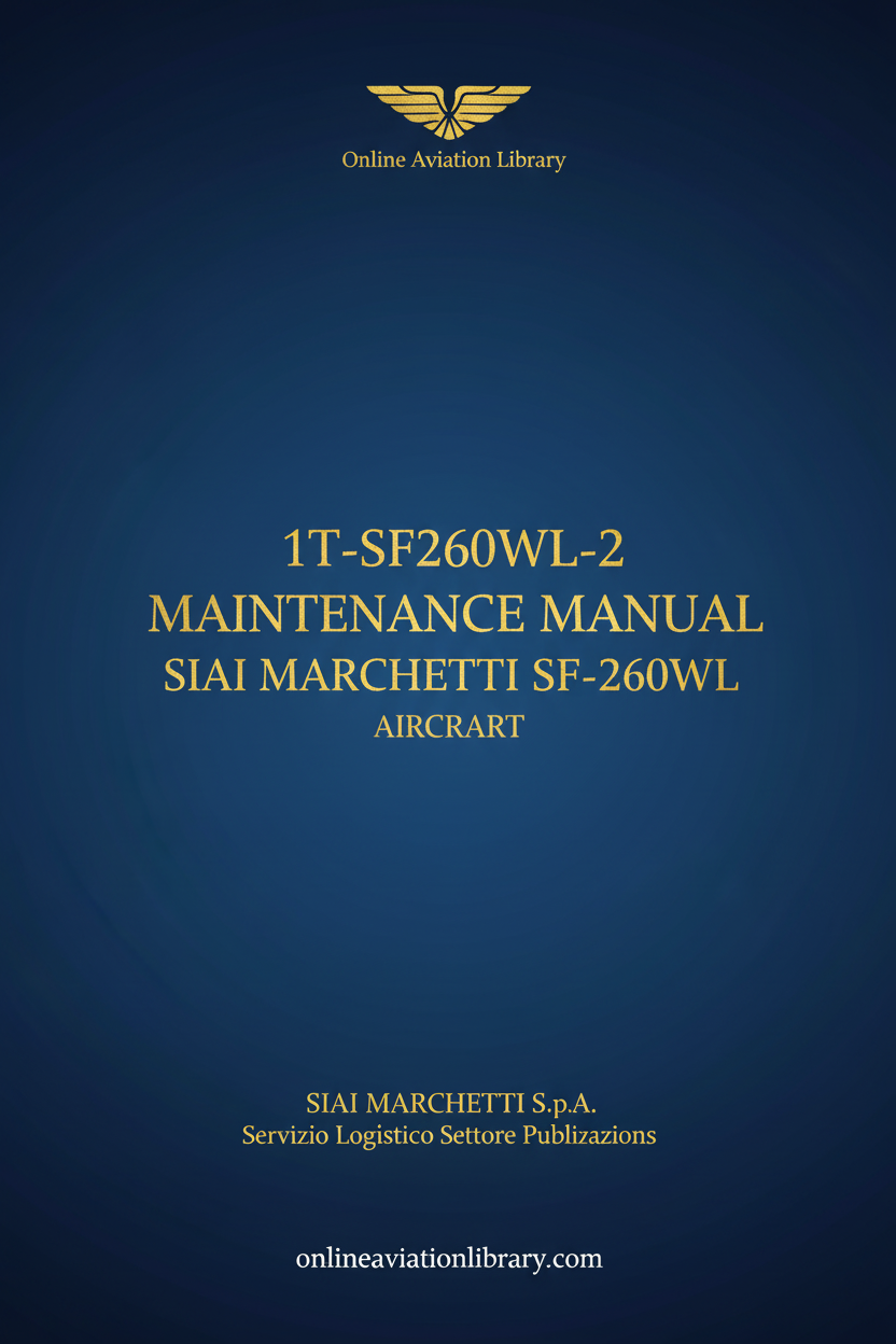 SF-260WL Maintenance Manual Cover