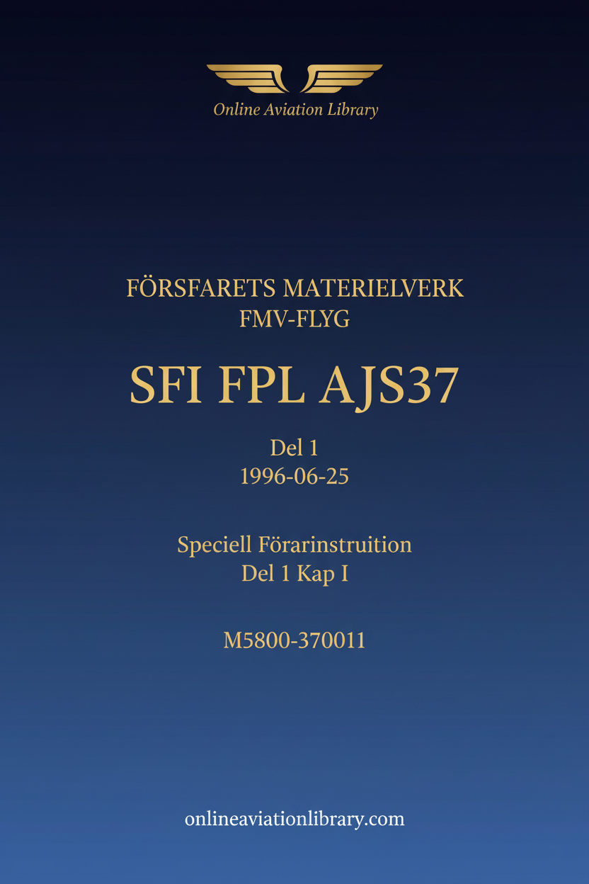 SFI FPL AJS37 Standard Cover Page