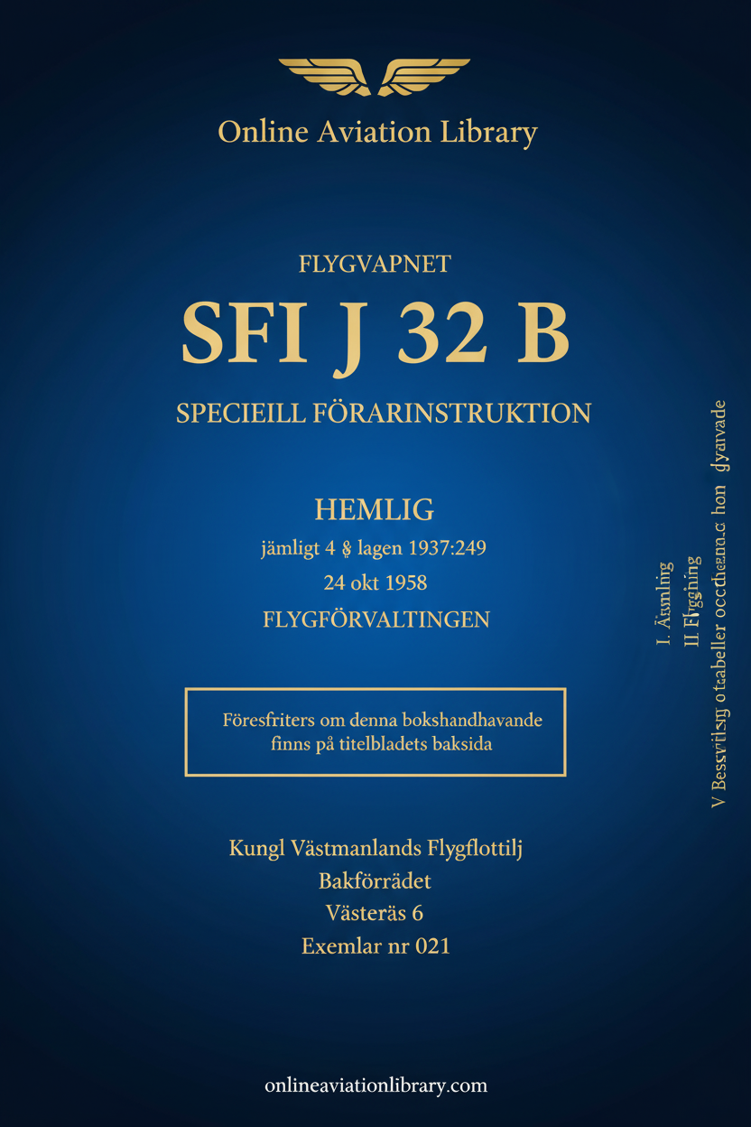 SFI J 32 B Standard Cover Page