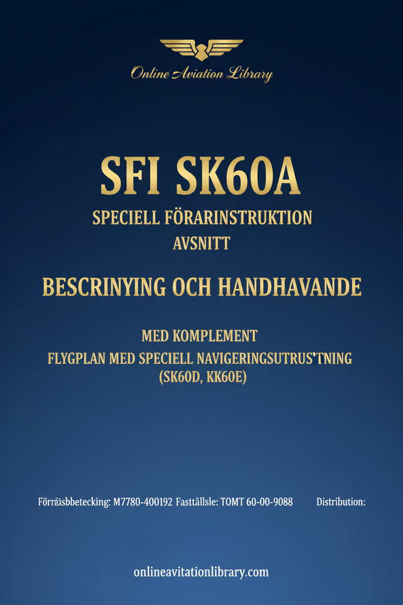 SFI SK60A Standard Cover Page