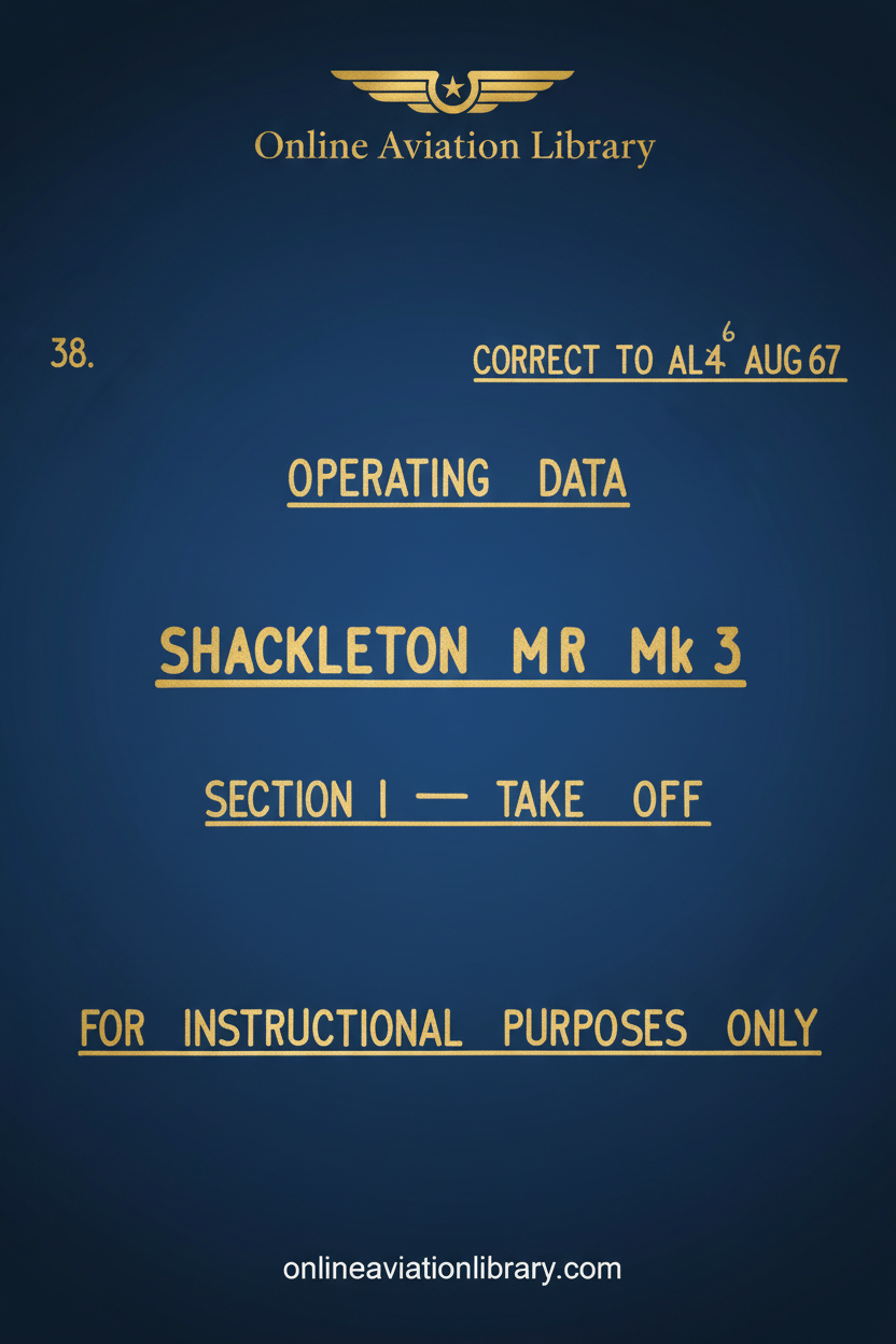Shackleton MR Mk 3 Operating Data Standard Cover Page