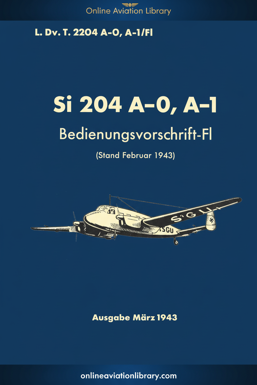 Si 204 A-0, A-1 Bedienungsvorschrift-Fl Standard Cover Page 1