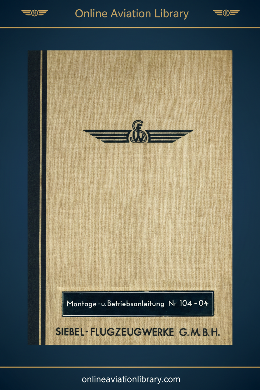Siebel Fh 104 Hallore Standard Cover Page - Blue Background