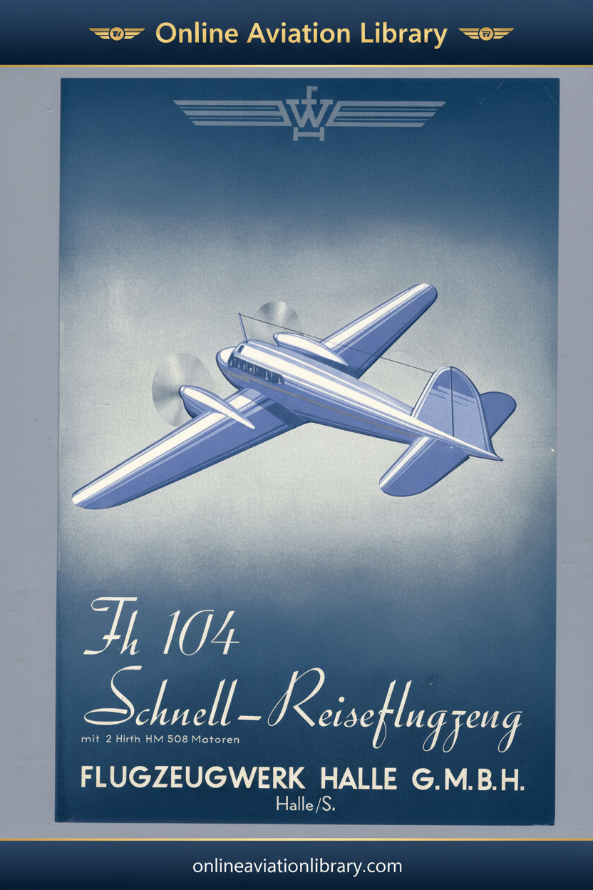 Siebel Fh 104 Vintage Promotional Art Cover - Blue Background