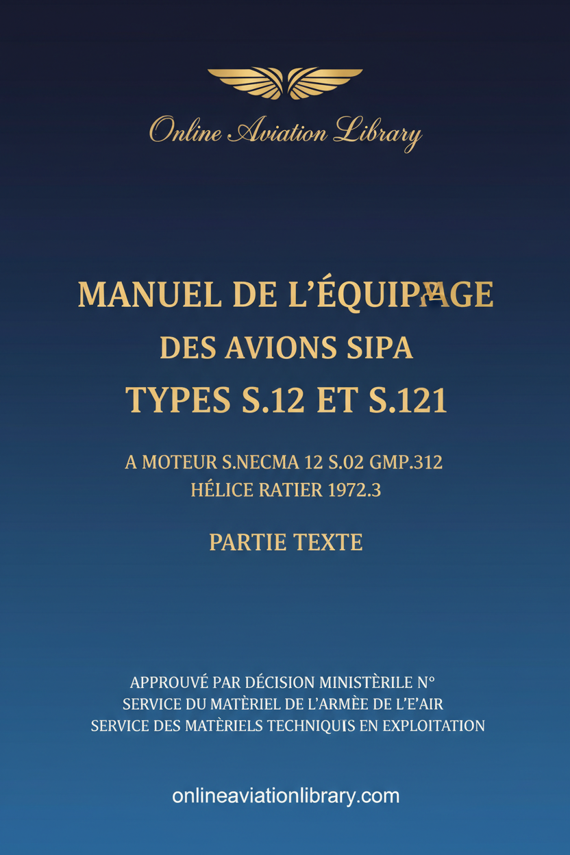 SIPA S.12 and S.121 Standard Cover Page - Text Section