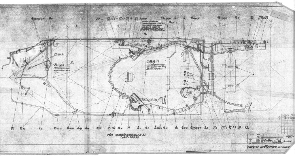 Bücker Bü 25 Aircraft Engineering Drawings - Original Blueprints Digital Download