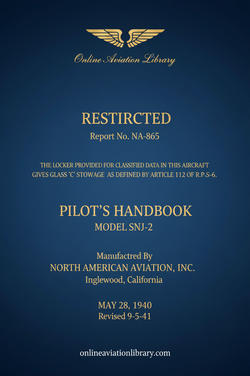 SNJ-2 Standard Cover Page