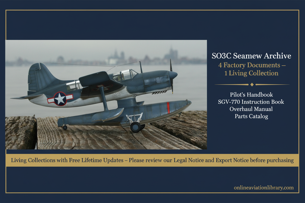 SO3C Seamew — Scale Model Dockside Banner
