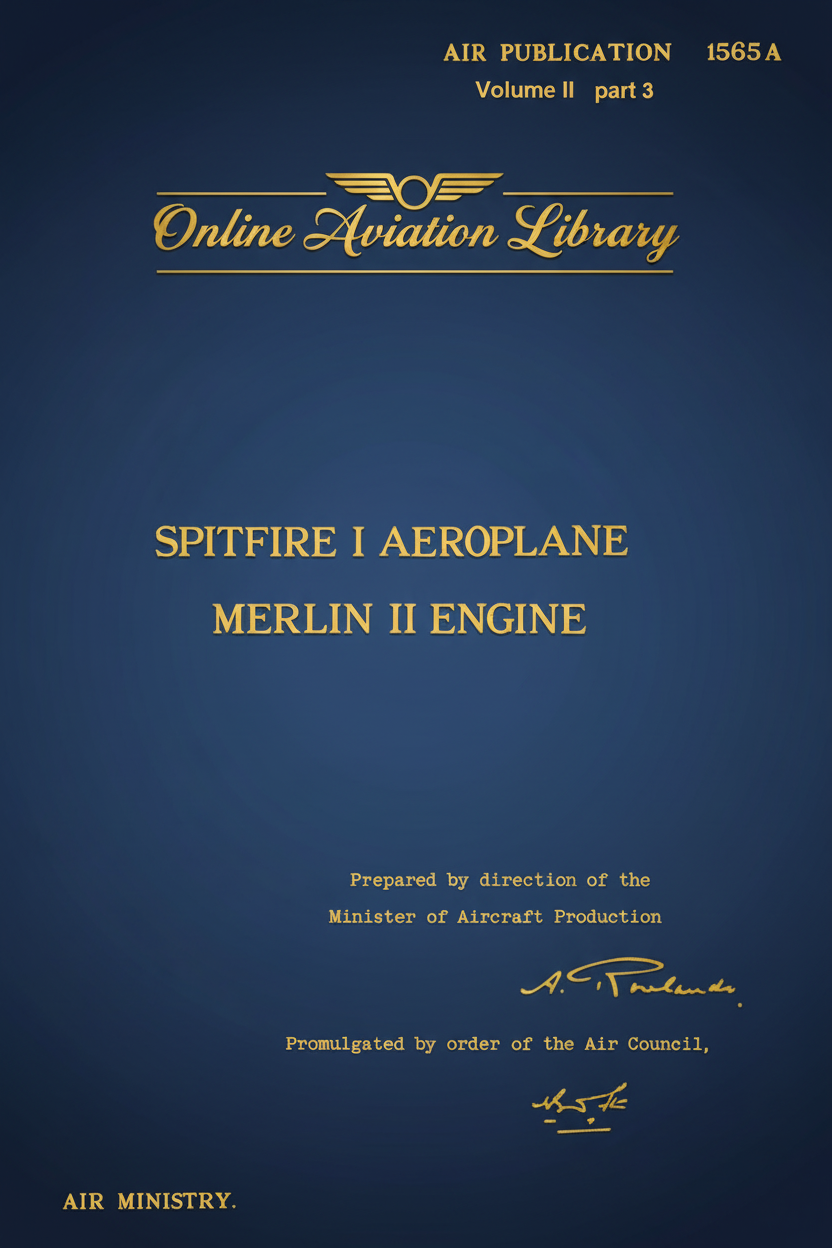 Spitfire I AP 1565A Vol II Part 3 Cover