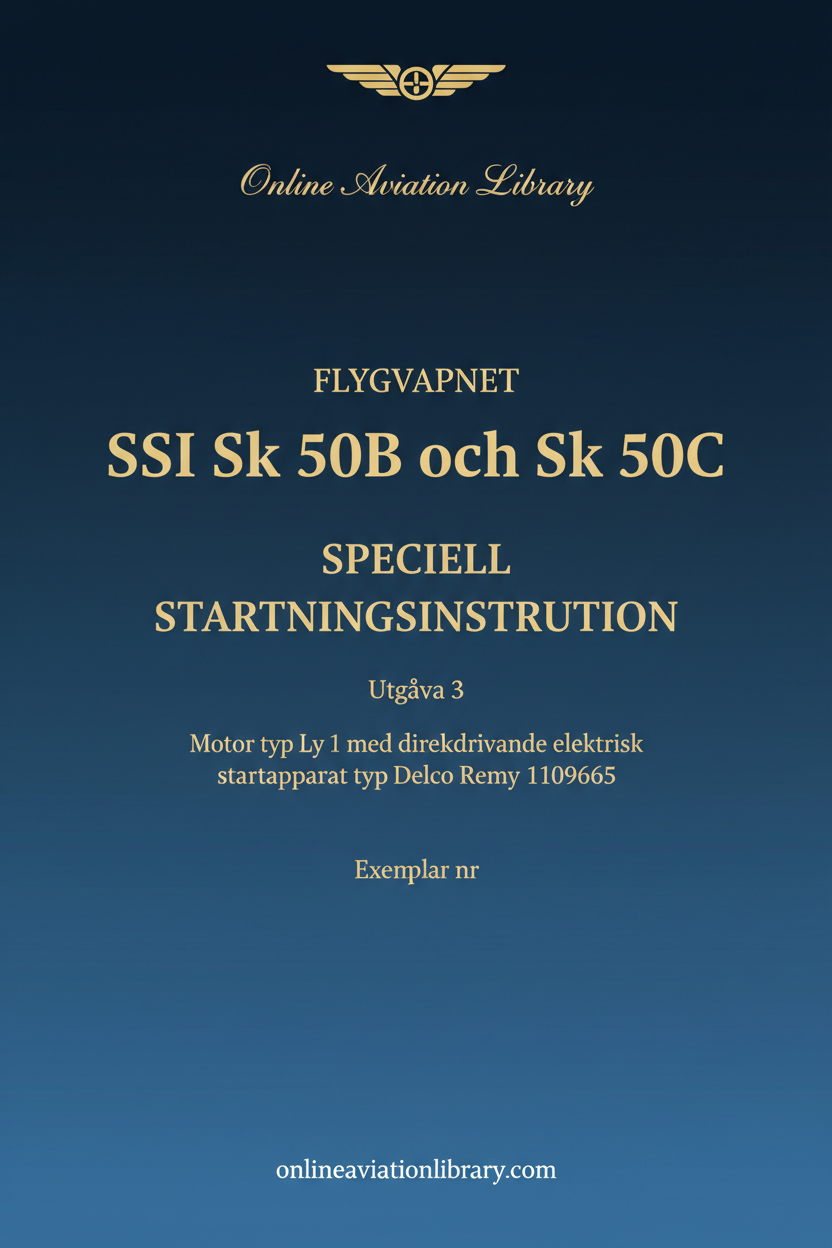 SSI Sk 50B och Sk 50C Standard Cover Page