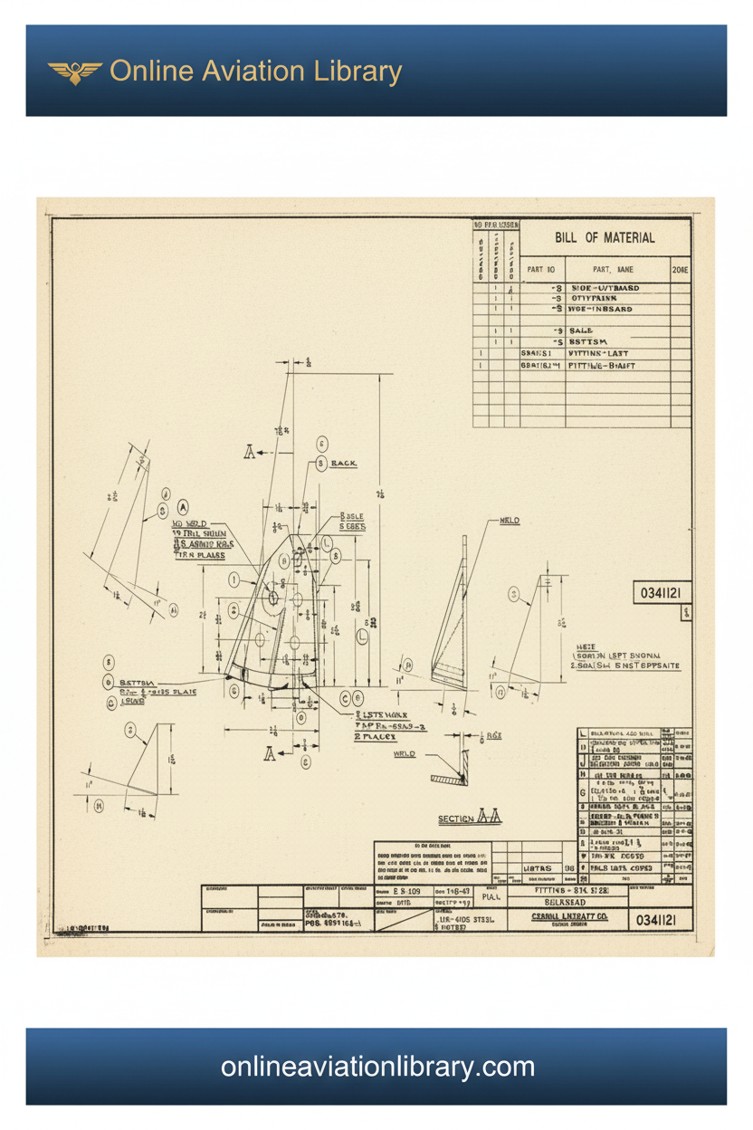 Standard Blueprints Cover - Cessna Fitting Bulkhead