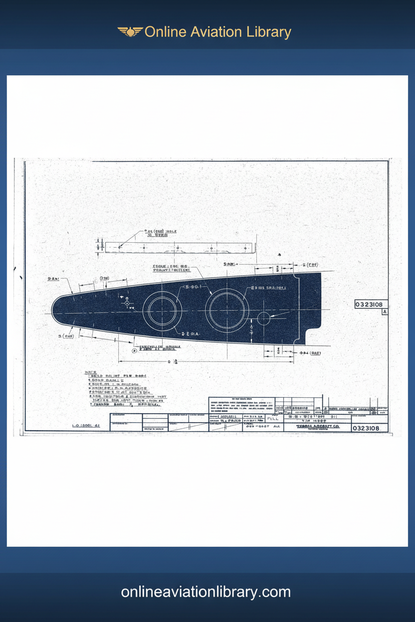 Standard Blueprints Cover - Cessna Rib Station 211 Trip Nose