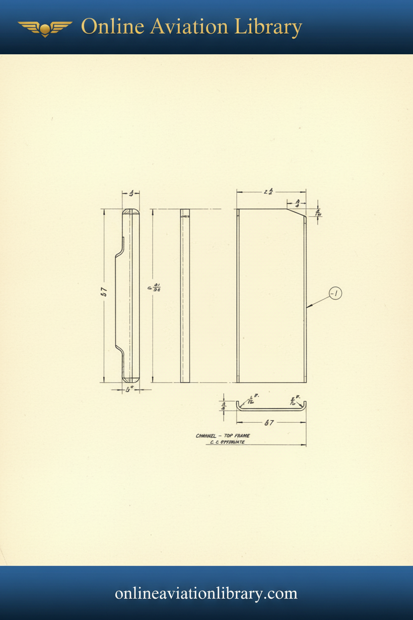 Standard Blueprints Cover Yellow - P-47 Channel Top Frame