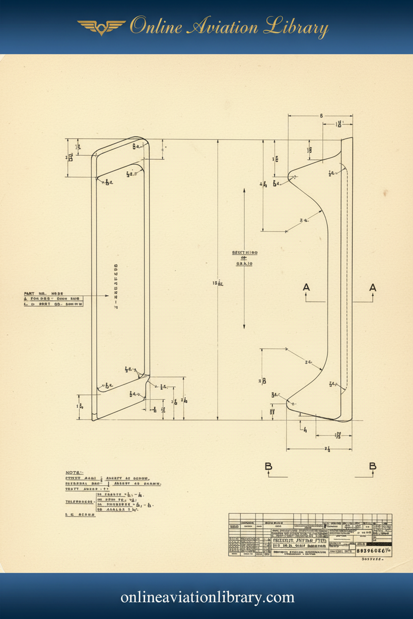 Standard Blueprints Cover Yellow - P-47 Fairing Fitting