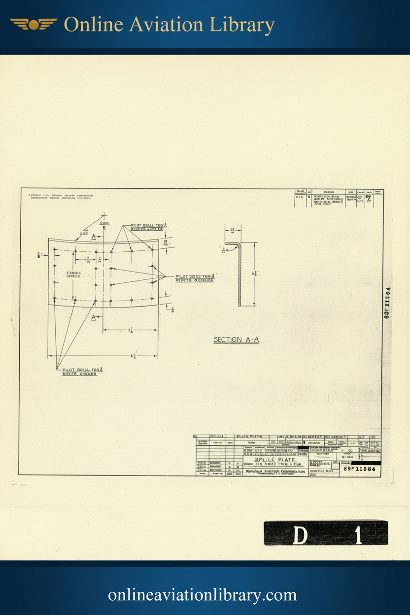 Standard Blueprints Cover Yellow - P-47 Stabilizer
