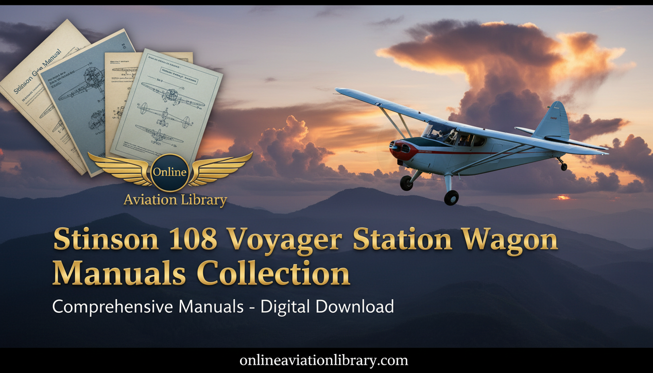 Stinson 108 Banner Blue Red