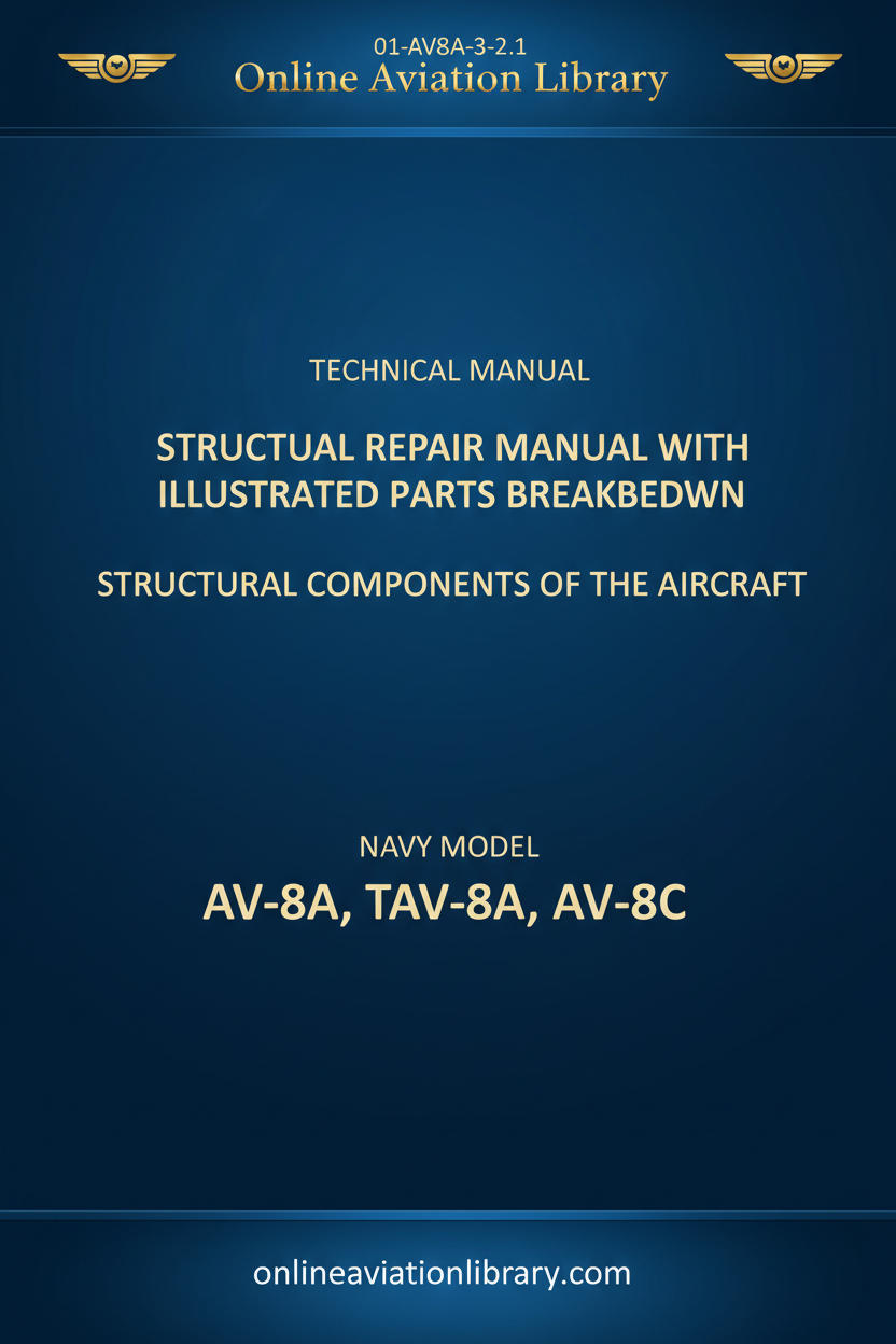 Structural Repair Manual 01-AV8A-3-2.1 Cover
