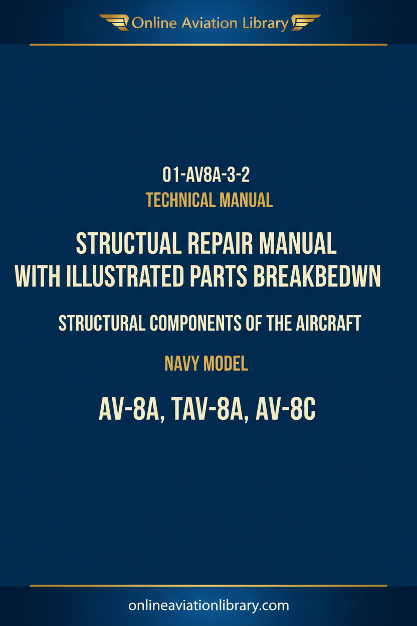 Structural Repair Manual 01-AV8A-3-2 Cover