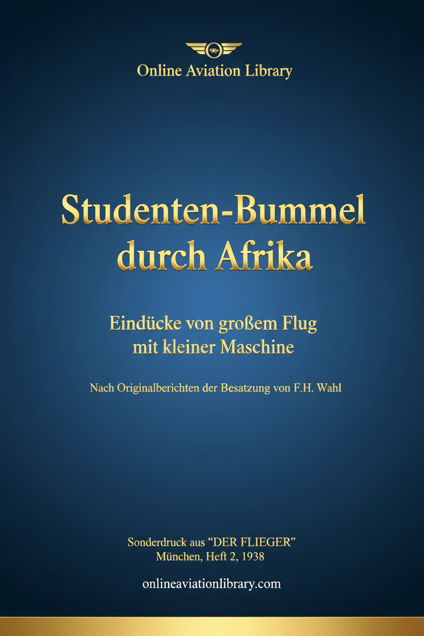 Studenten-Bummel durch Afrika Cover Page