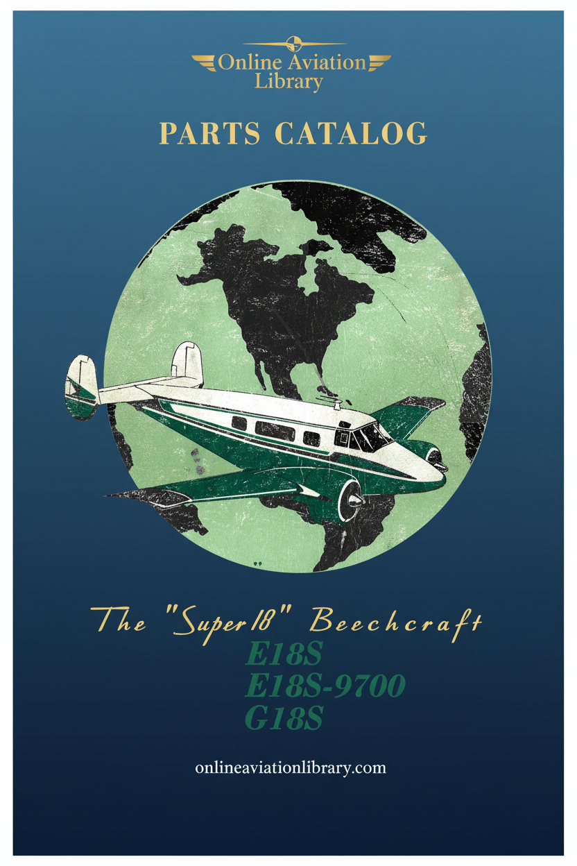 Super 18 Beechcraft Parts Catalog Cover