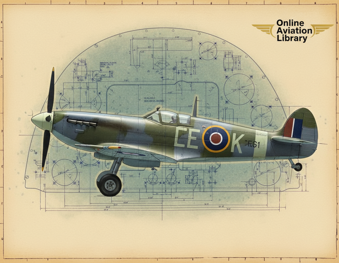 Supermarine Spitfire Mk.IV - Mk.VIII Promotional Banner - Logo Only