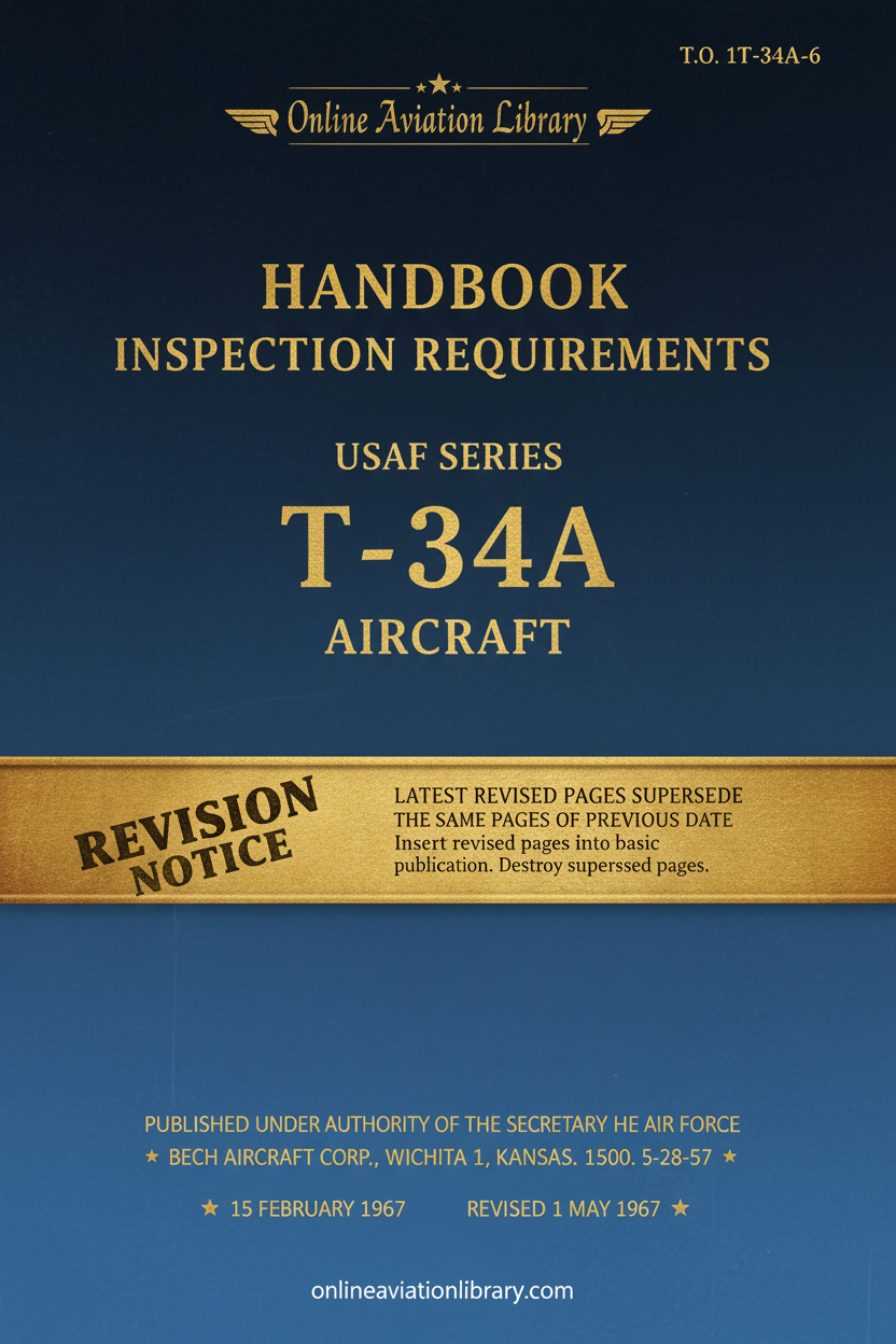 T-34A Handbook Inspection Requirements Cover