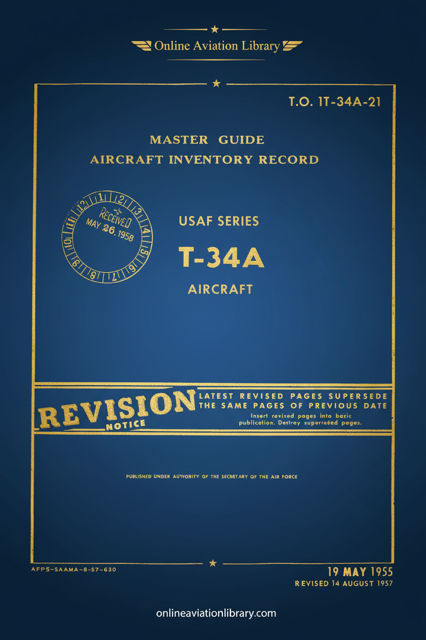 T-34A Master Guide Aircraft Inventory Record Cover