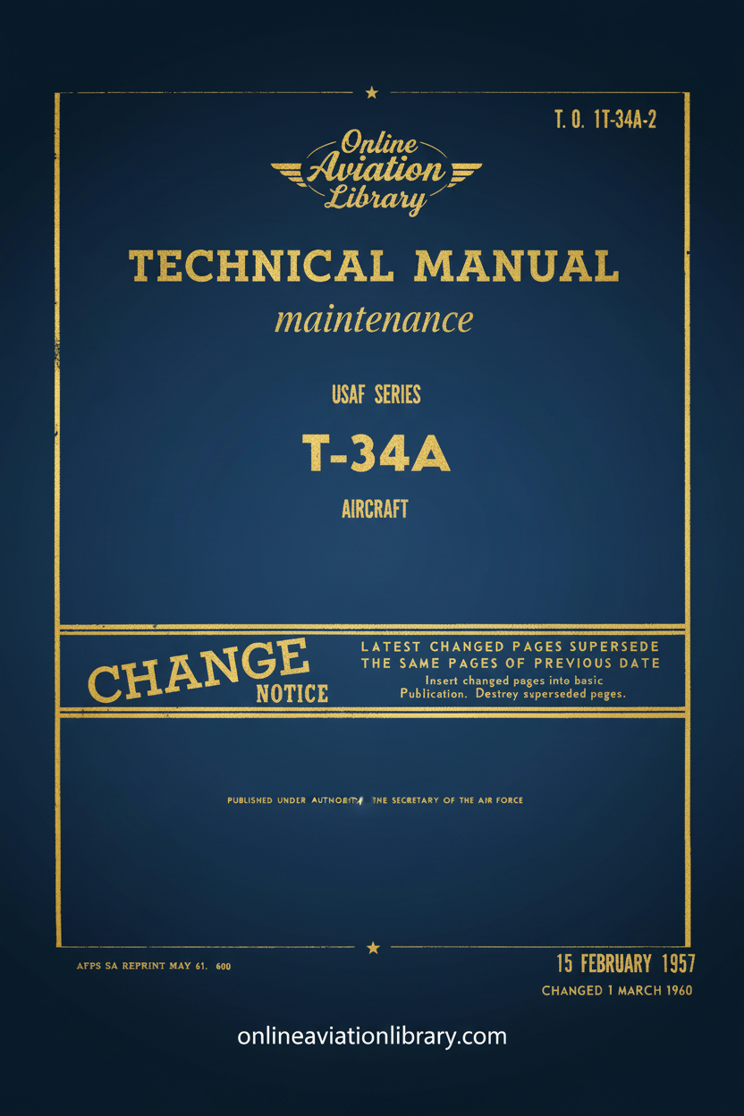 T-34A Technical Manual Maintenance Cover