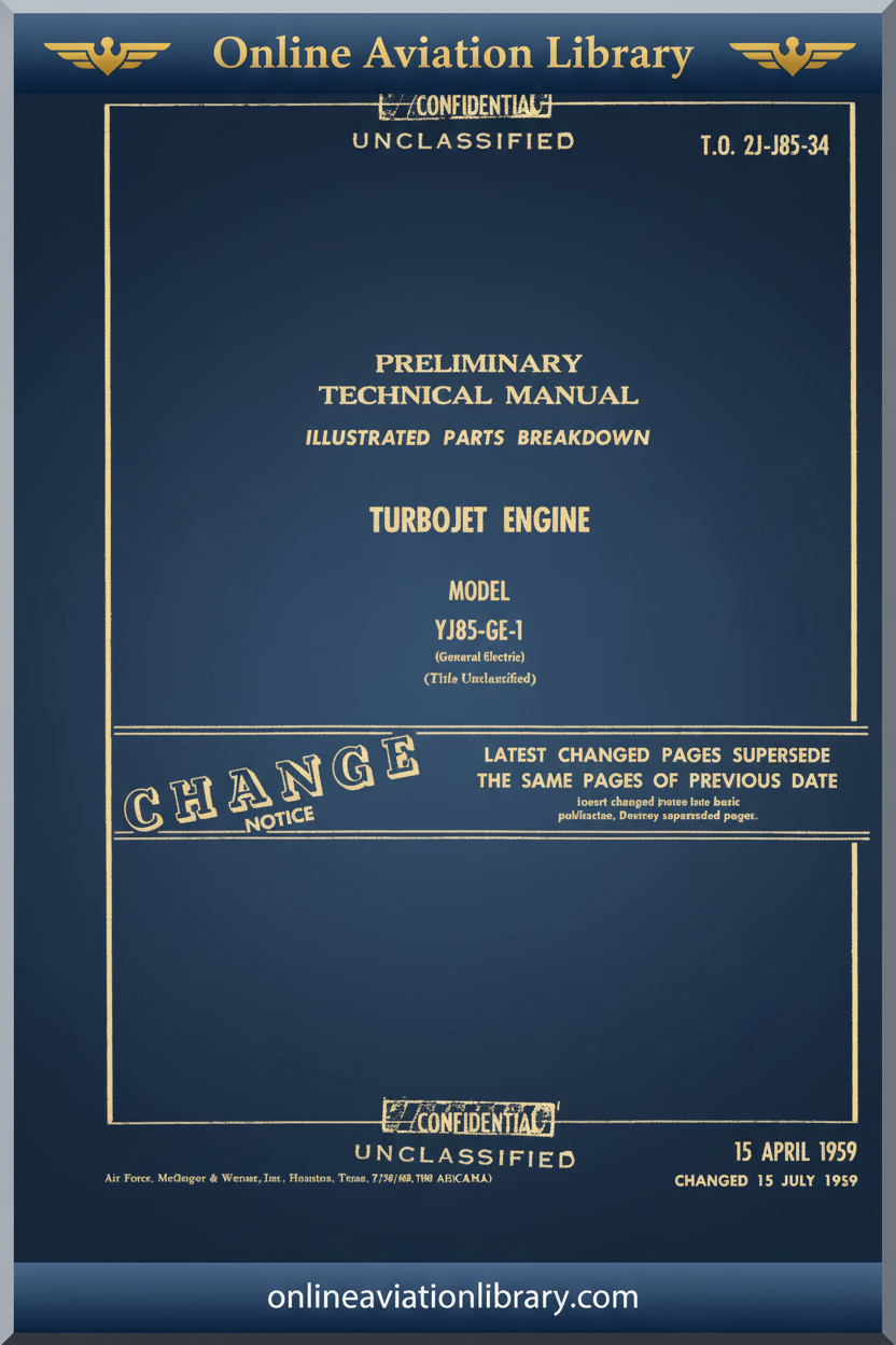 T.O. 2J-J85-34 Cover
