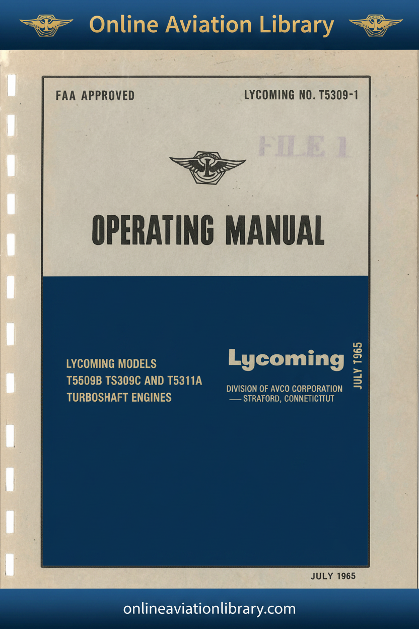 T5309B T5311A Operating Manual Cover
