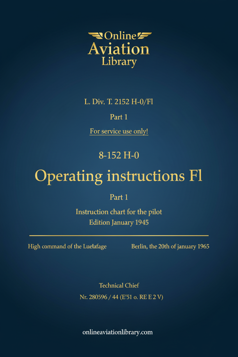 Ta 152 H-0 Operating Instructions Cover Page