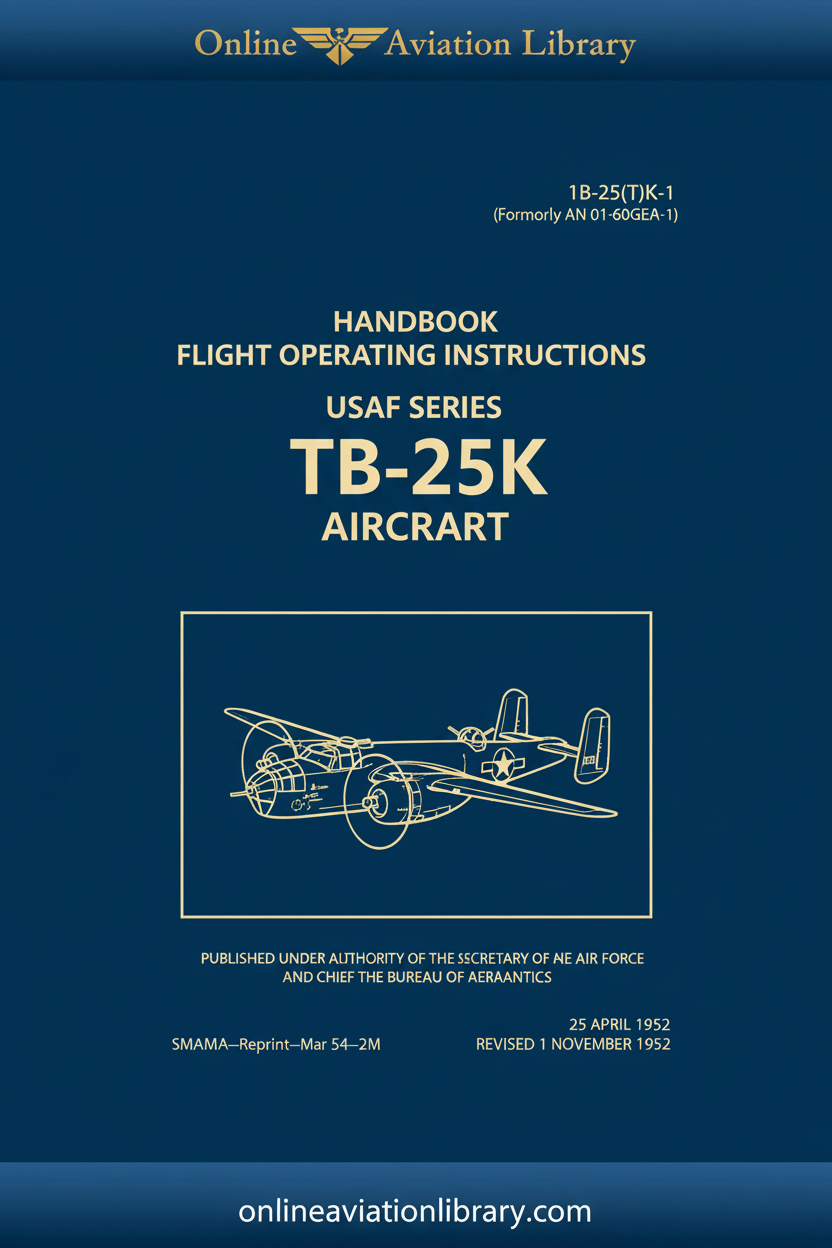 TB-25K Cover Page 1 - Flight Operating Instructions