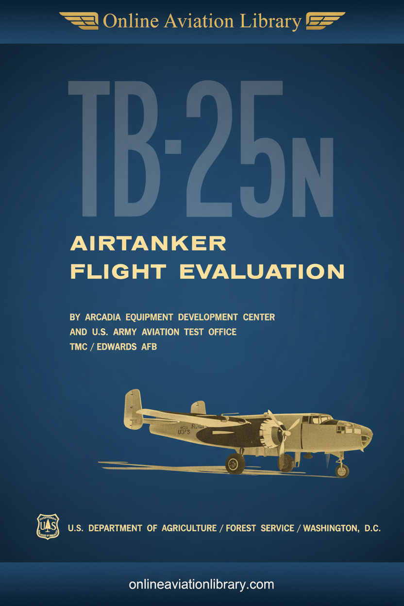 TB-25N Airtanker Flight Evaluation Cover
