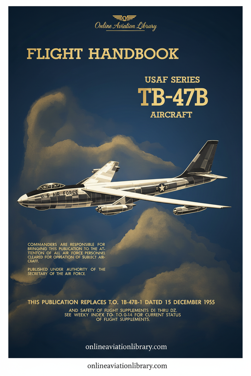 TB-47B Flight Handbook Cover Page