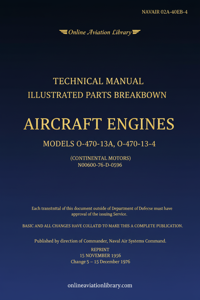 Technical Manual Illustrated Parts Breakdown Aircraft Engines Cover