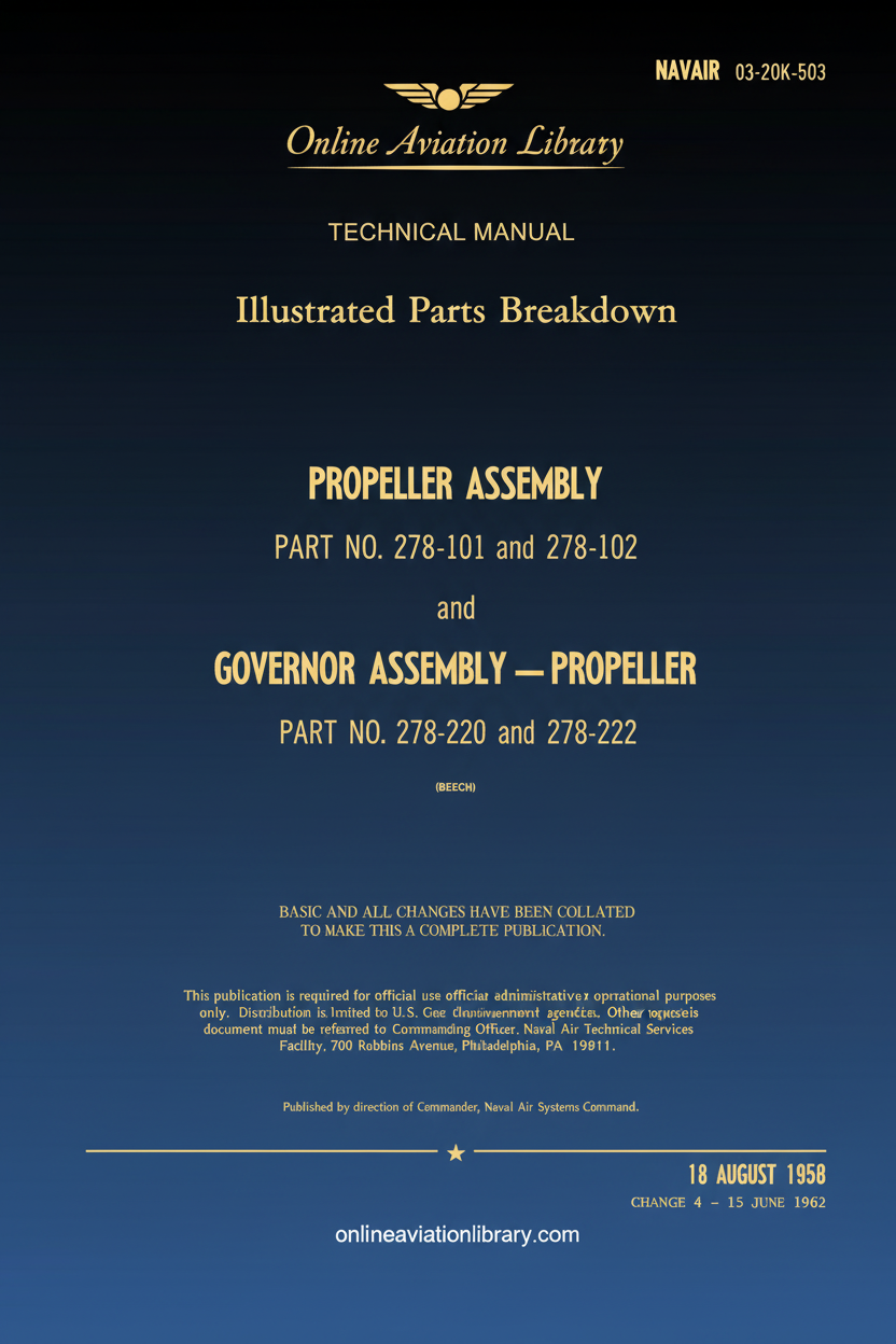 Technical Manual Illustrated Parts Breakdown Propeller Assembly Cover