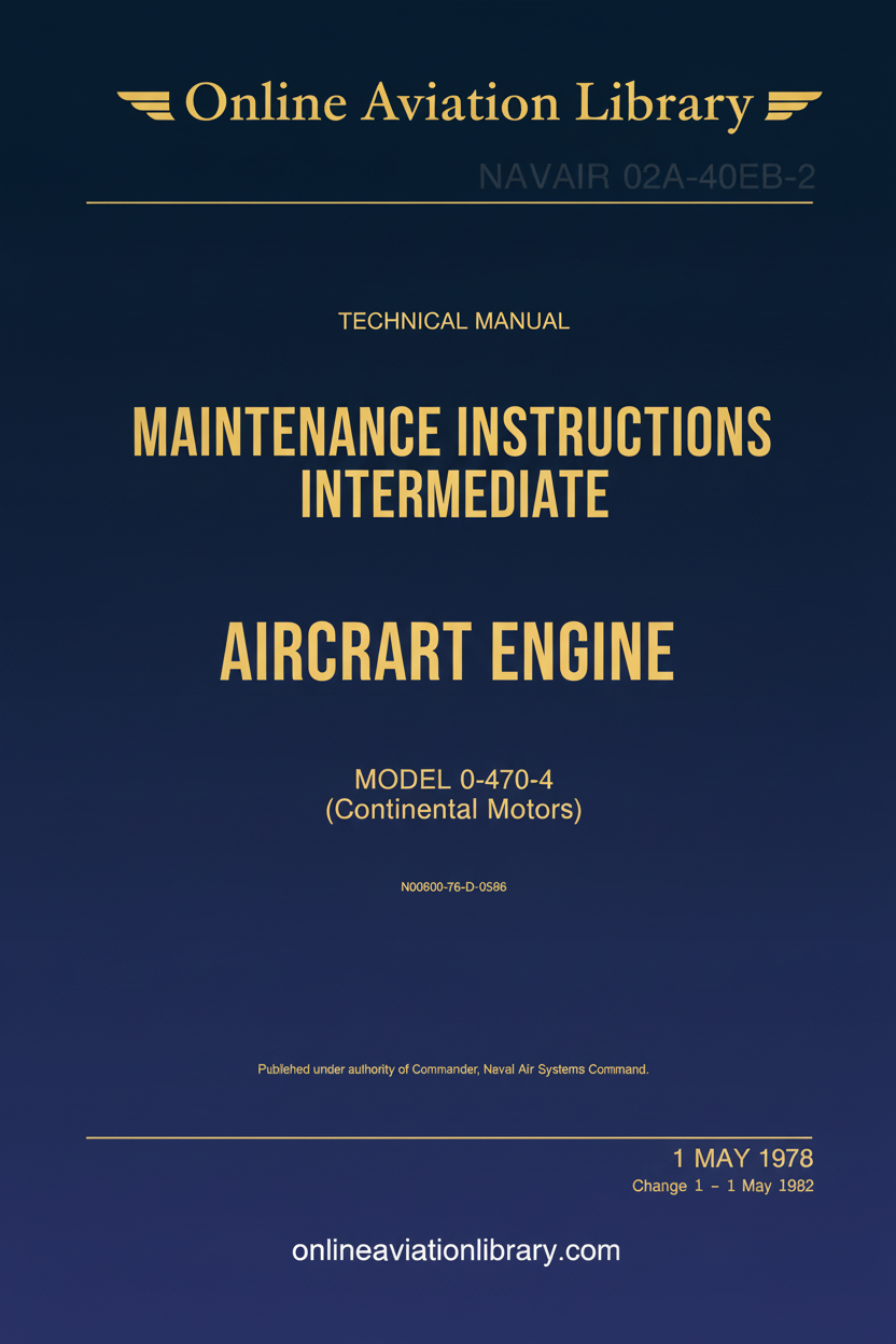 Technical Manual Maintenance Instructions Aircraft Engine Cover