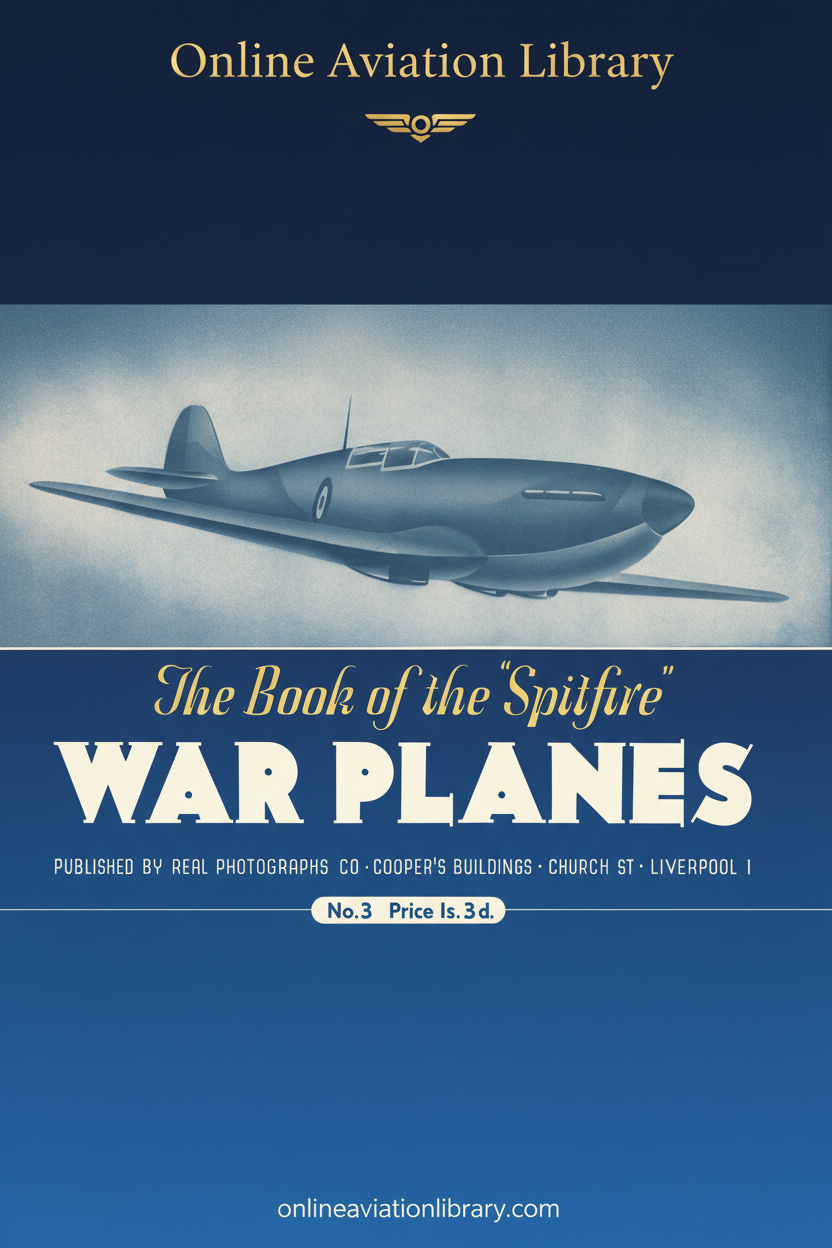 The Book of the Spitfire War Planes Cover Page
