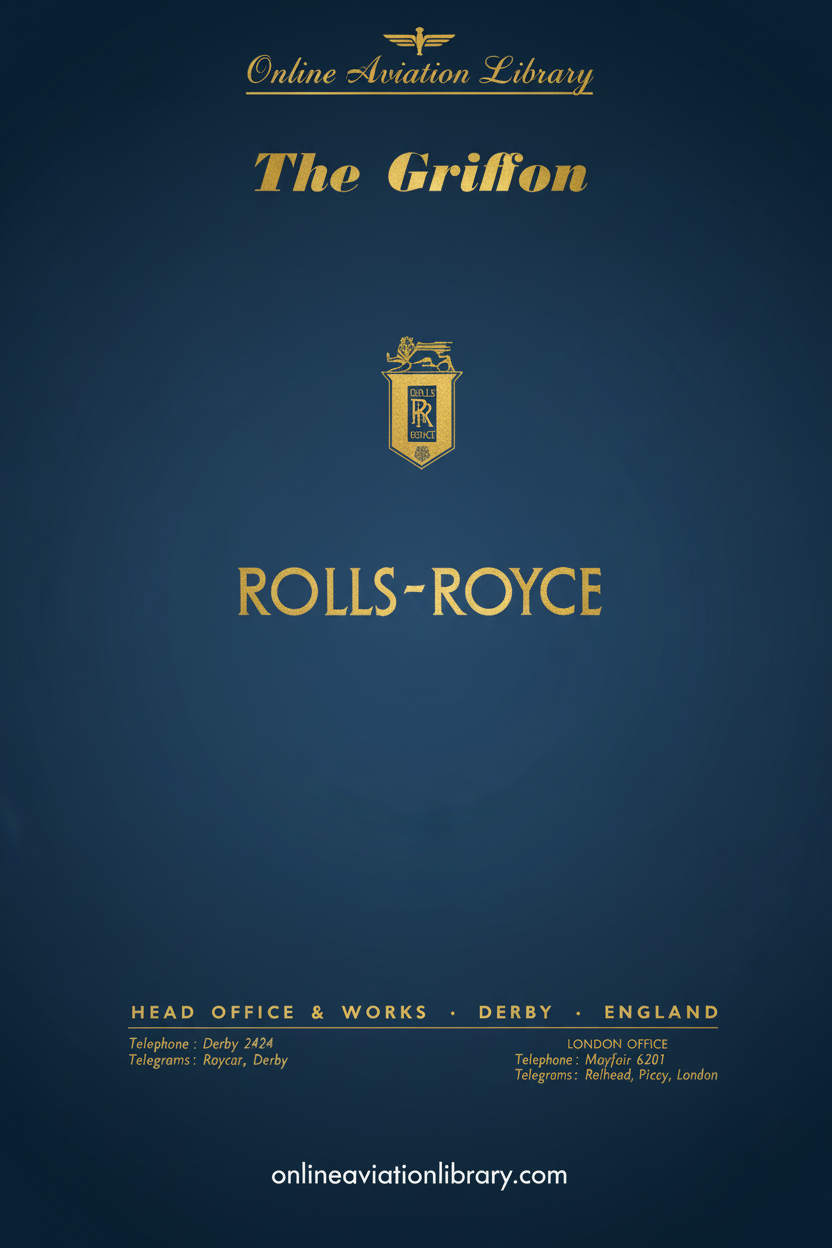 The Griffon Rolls-Royce Manual Cover Page