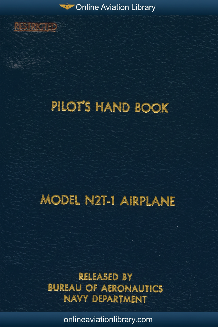 Timm N2T-1 Tutor Pilot's Hand Book Standard Cover Blue