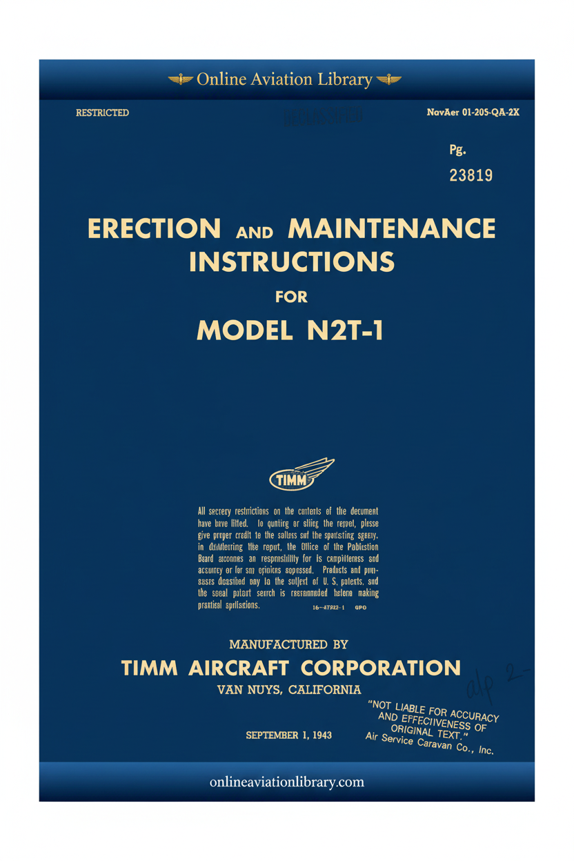 Timm N2T-1 Tutor Standard Cover Page Blue