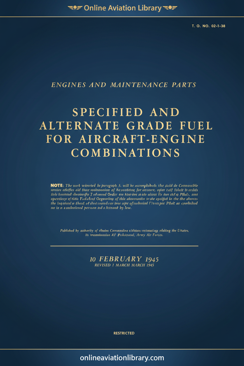 TO 02-1-38 Specified Alternate Grade Fuel