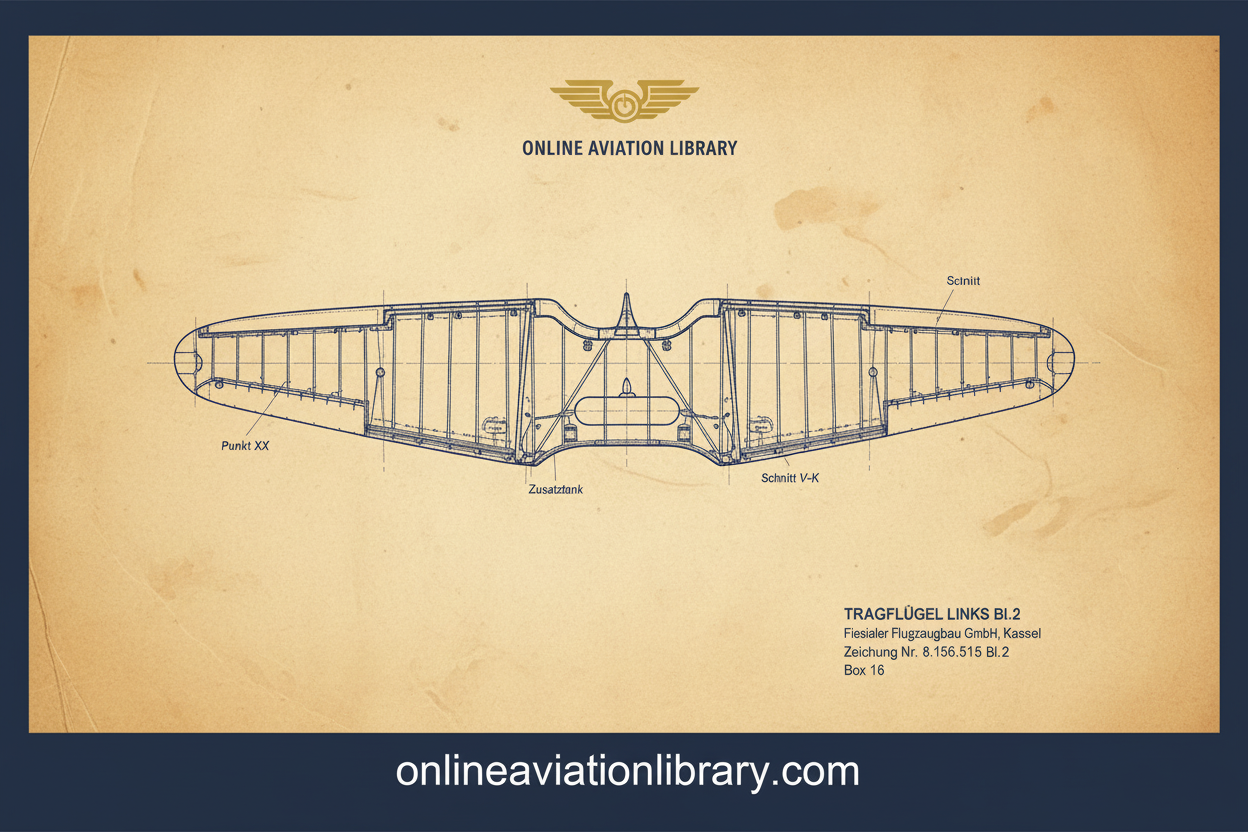 Tragflügel Links Bl.2 — Wing Plan View