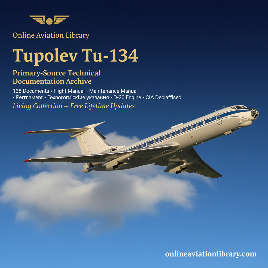 Tu-134 Promotional Banner — Clear Sky