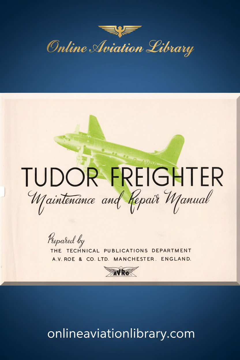 Tudor Freighter Maintenance and Repair Manual Standard Cover Page 2