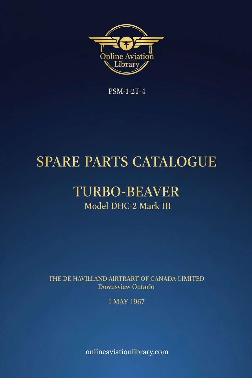 Turbo-Beaver DHC-2 Mark III Spare Parts Catalogue Standard Cover Page